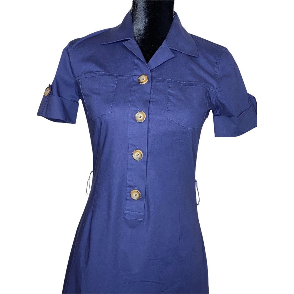 Lilly Pulitzer Navy Shirt Dress - Picture 2 of 16